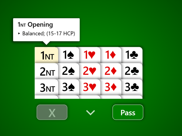 A Bridge bid explanation using HCP