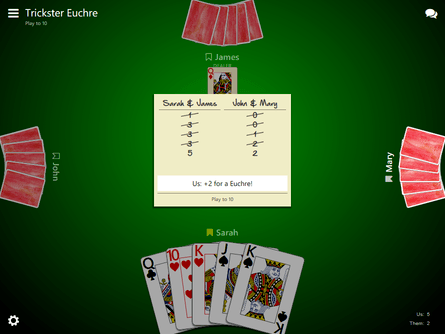 Trickster Euchre game